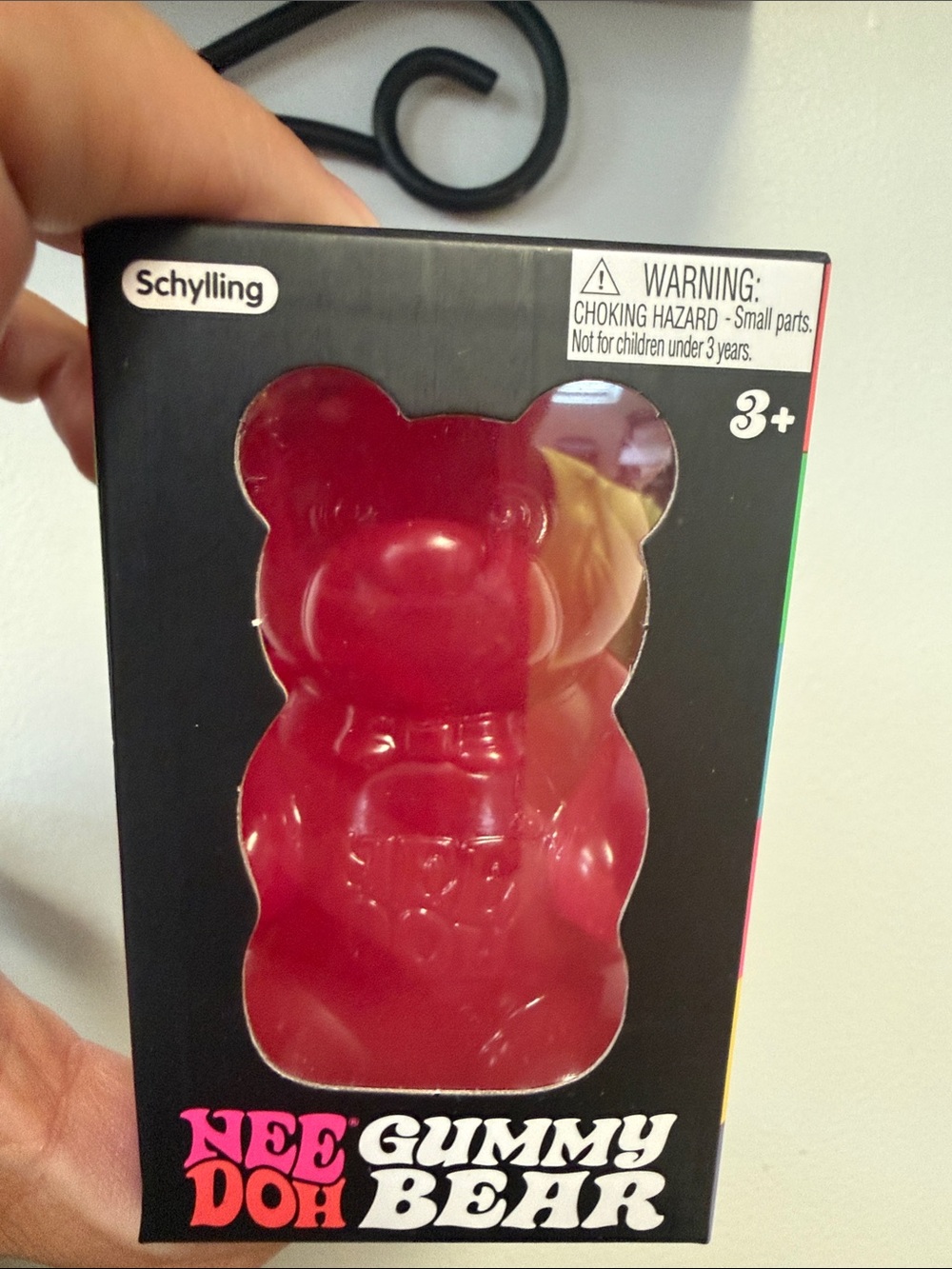 Nee Doh Hot Pink Gummy Bear Sensory Toy